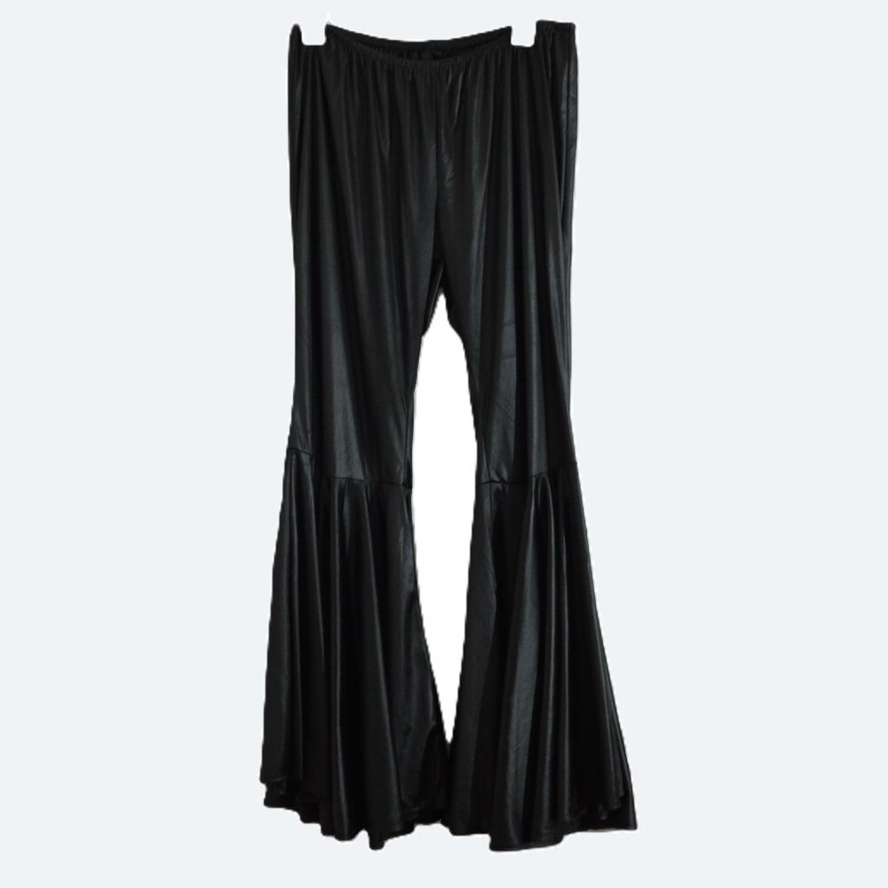 COPY - Vintage-Style Black Wide-Leg Flared Pants